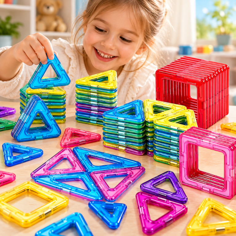 Magnetická 3D stavebnice 50 dílků – barevné stavění bez hranic - Obrázek 3