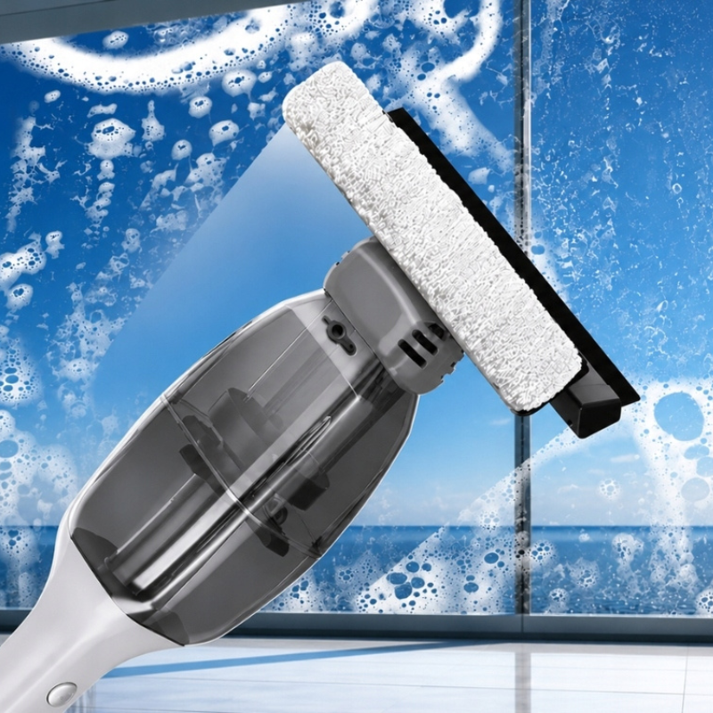 Bezdrátový elektrický mop 2v1 na podlahy a okna s rozstřikovačem