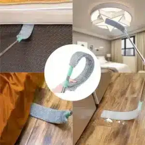 Flexibilní čisticí mop s ohebným krkem, určený pro snadné čištění obtížně dostupných míst na podlaze a nábytku v interiéru.
